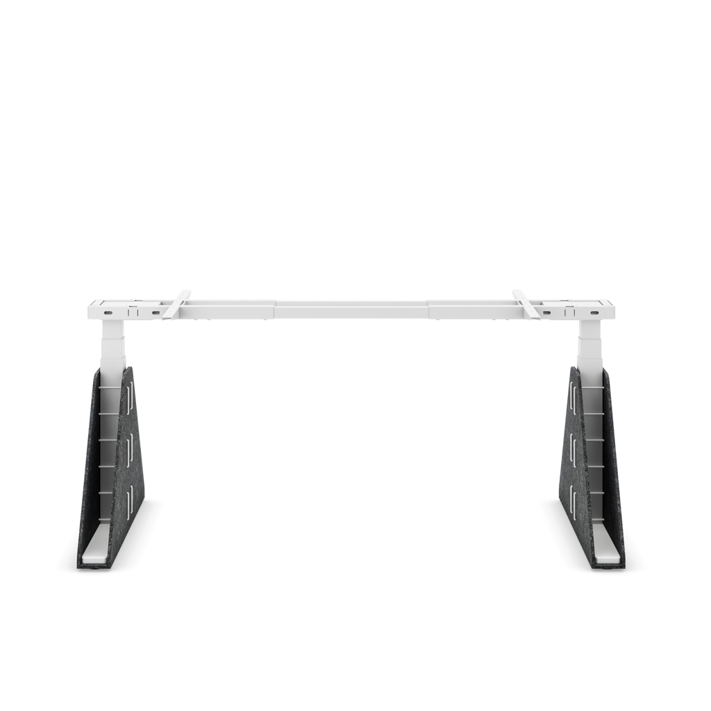 Höhenverst. Tischgestell Masterlift® Flex Akustix®-Edition, Trapez Dunkelgrau, Weiss
