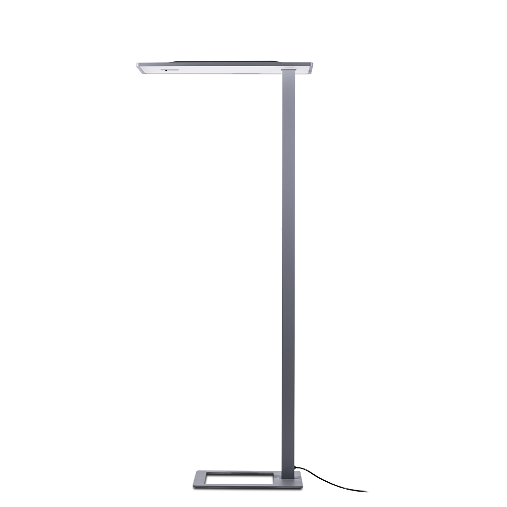 LED Büro Stehleuchte Stralen® Silber
