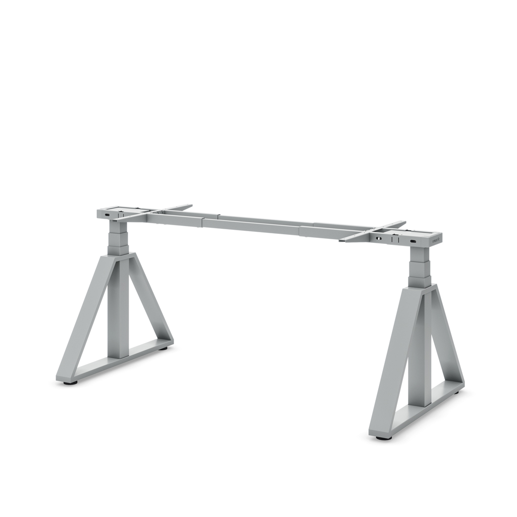 Höhenverst. Tischgestell Masterlift® Flex Loop-Edition, Stahl Trapez, Silber