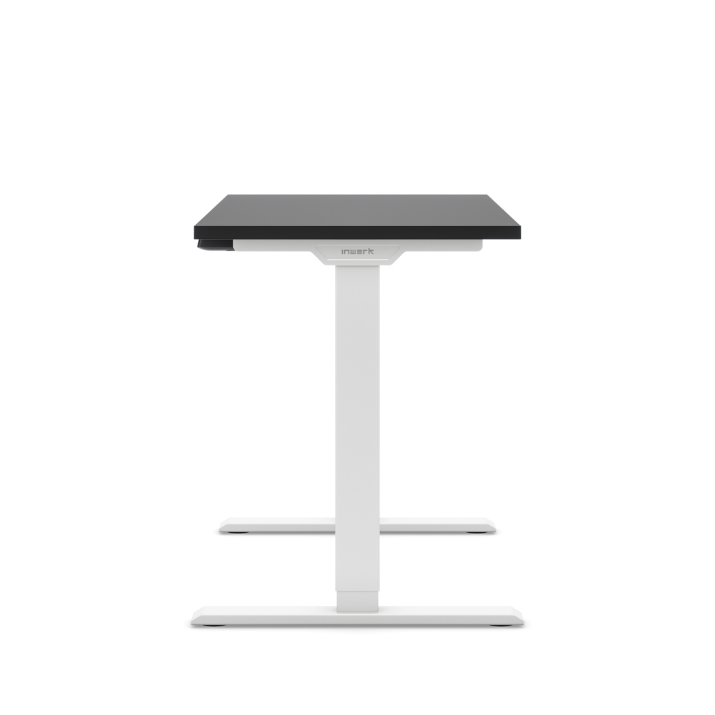 Höhenverstellbarer Schreibtisch Ecolift® Schwarz Dekor/Weiß 118x58