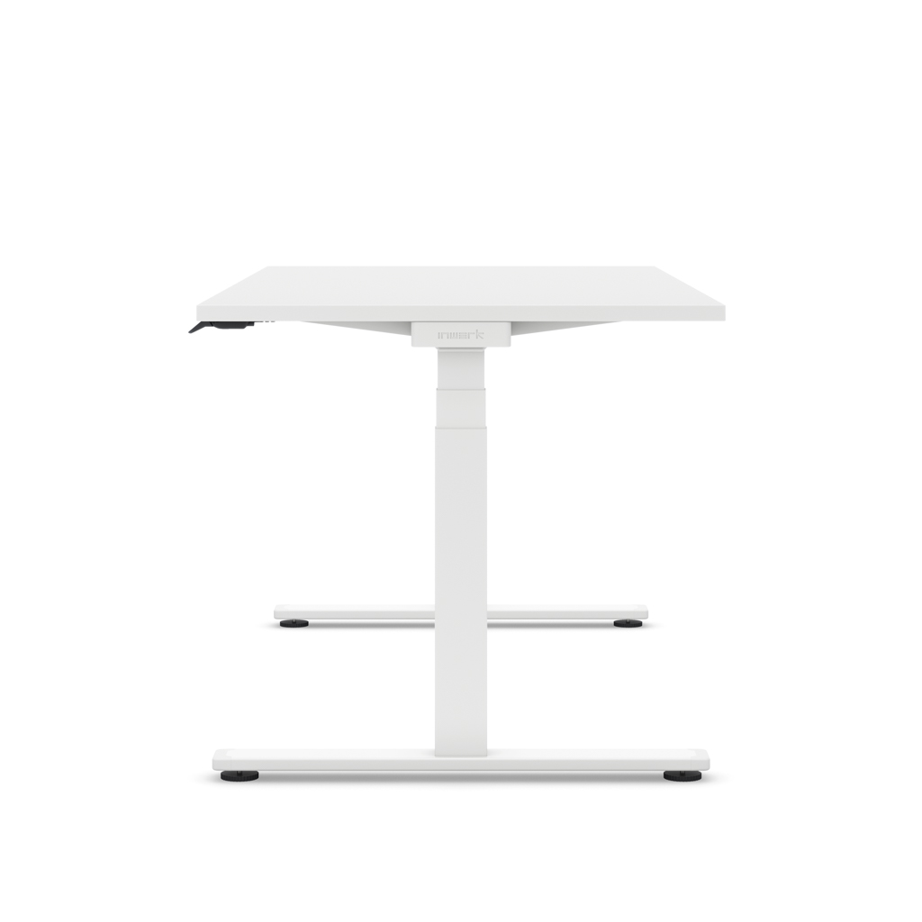 Höhenverstellbarer Schreibtisch Masterlift® Flex Light, Weiss Dekor/Weiss 120x80