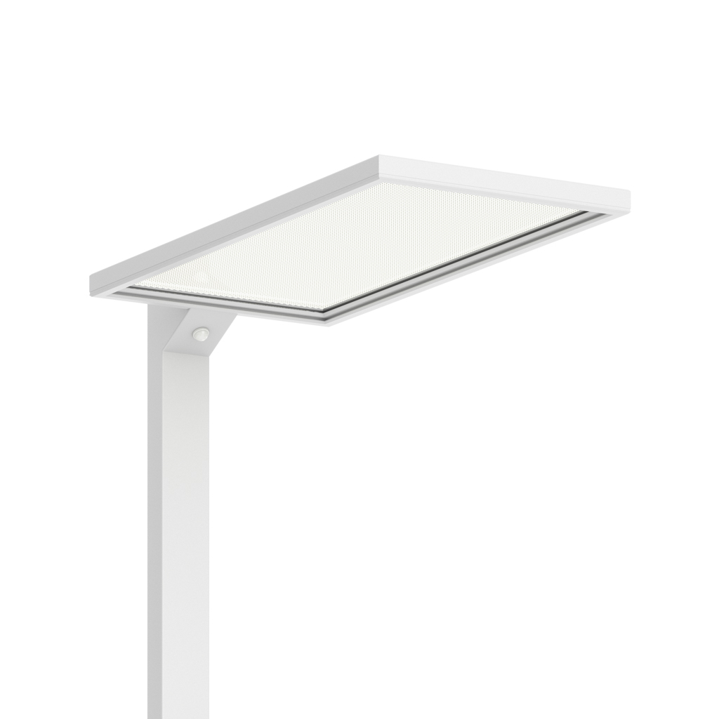 LED Büro Stehleuchte Lumer®, Sensor, Dimmer, 4000K Weiss