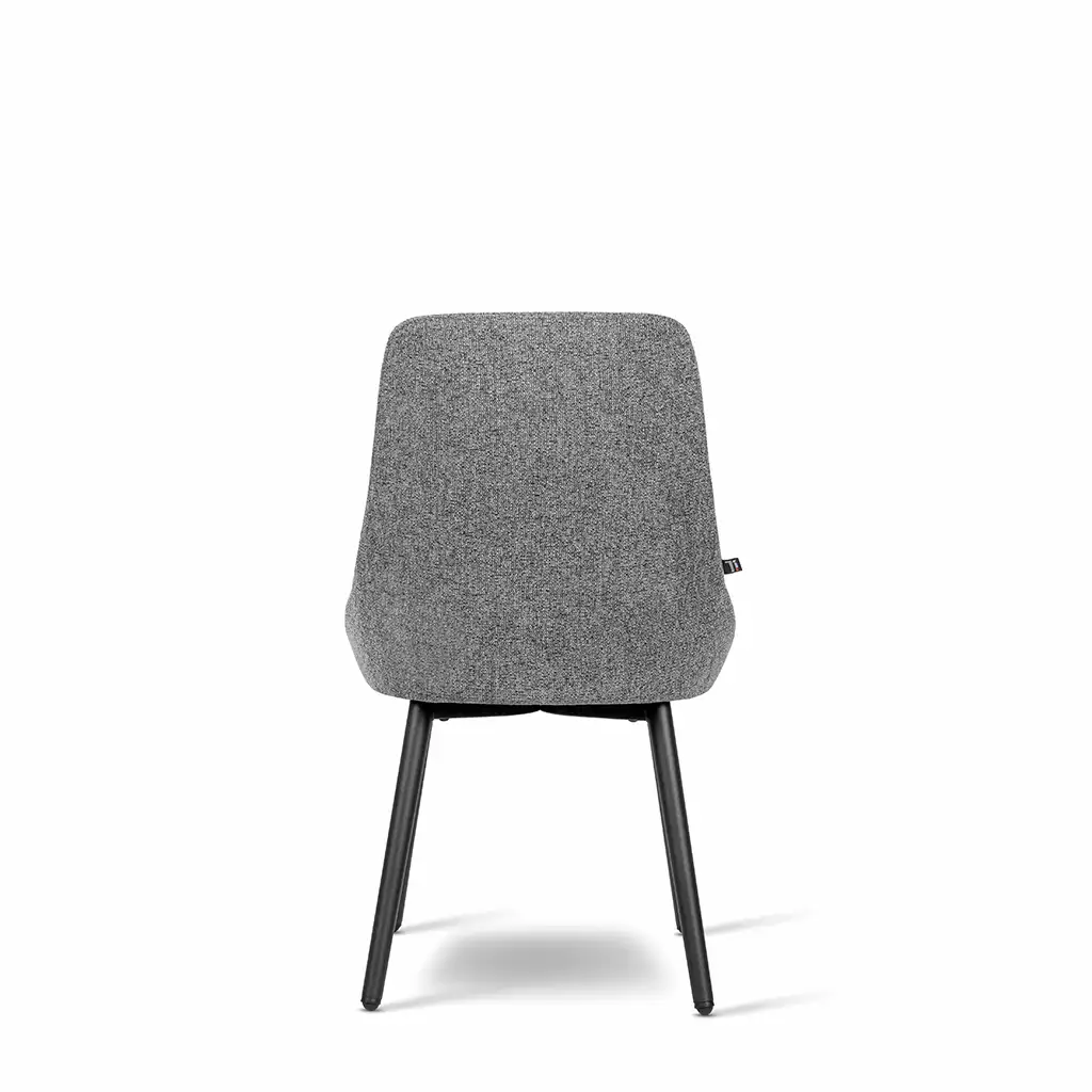 Inwerk Frankie 2 - Polsterstuhl, Stoff grau meliert