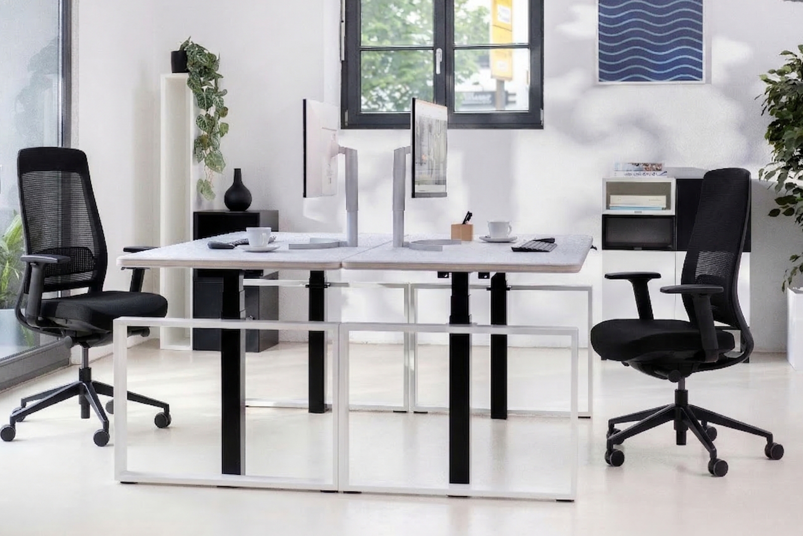 Inwerk Teamo® Original - Ergonomischer Bürostuhl, Schwarz