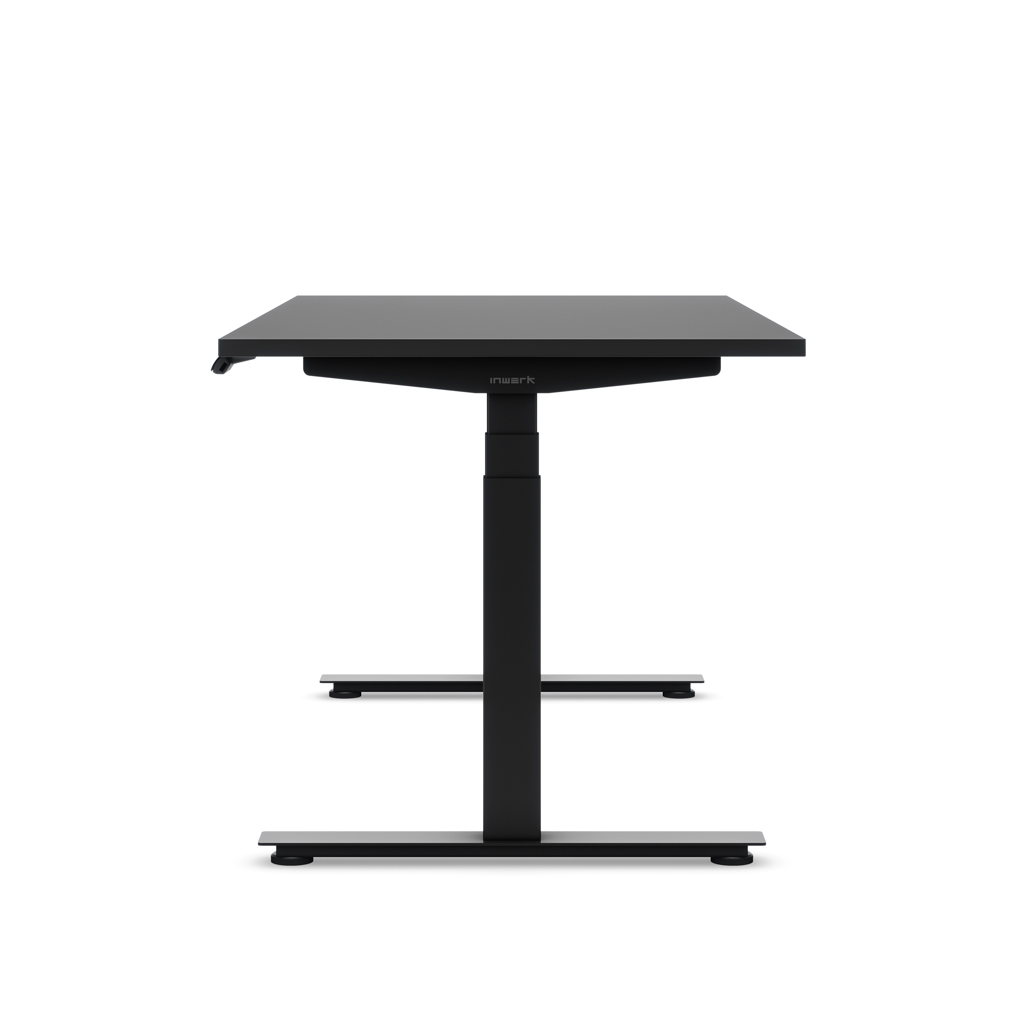 Höhenverstellbarer Schreibtisch Ecolift® Plus Schwarz Dekor/Schwarz 120x80