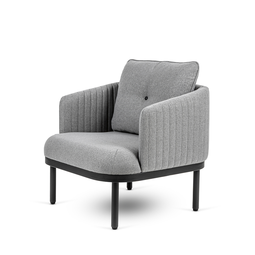 EcoLounge - Sessel, Dunkelgrau