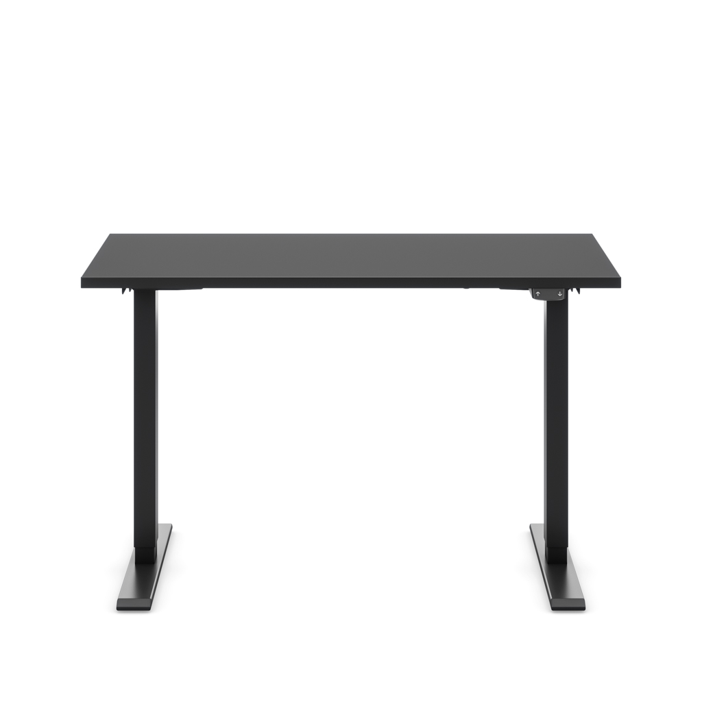 Höhenverstellbarer Schreibtisch Ecolift® Schwarz Dekor/Schwarz 118x58