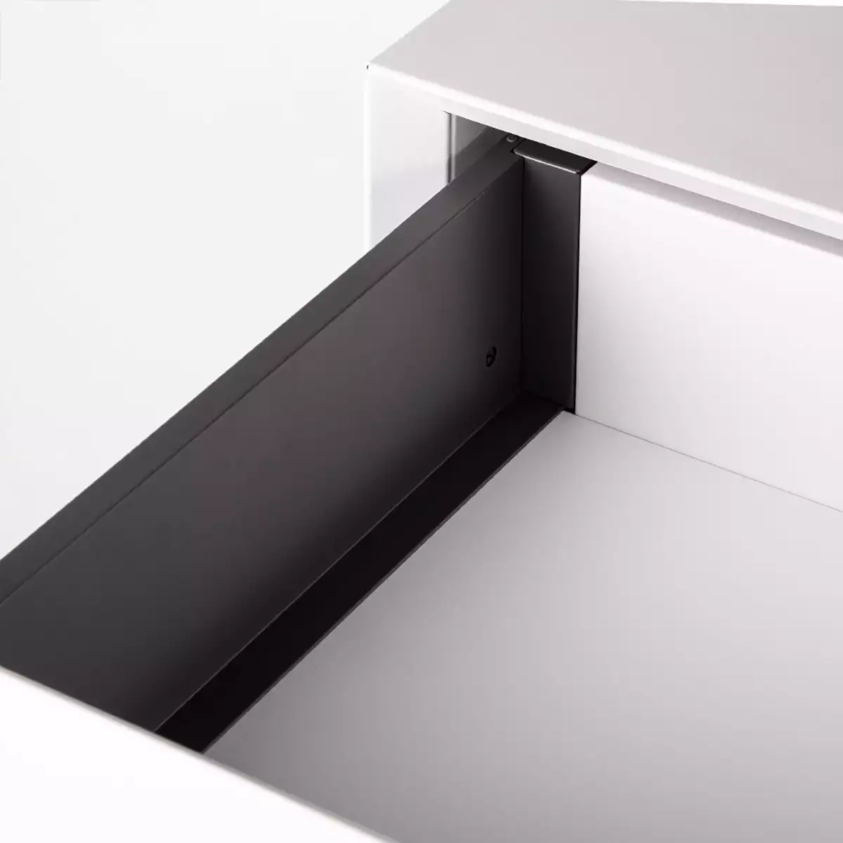 Masterbox® B 80 x H 20 cm mit Schublade, Weiss
