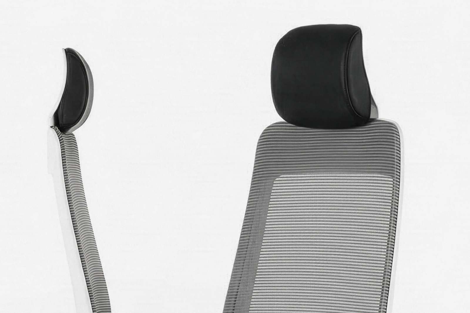 Inwerk Teamo® Original Plus - Bürostuhl mit Kopfstütze, Weiß/Grau