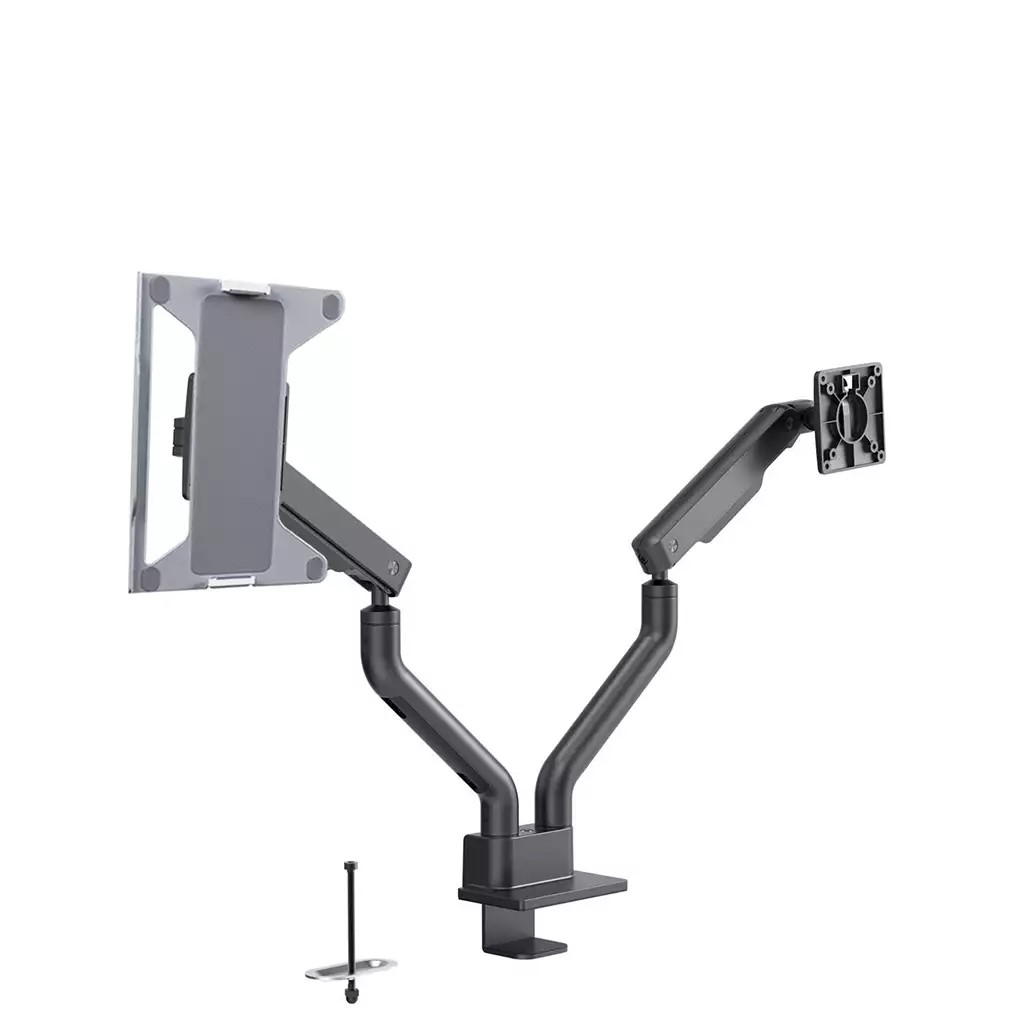 Monitorarm Inwerk® Duo Fit, mit Laptop-Halterung Schwarz