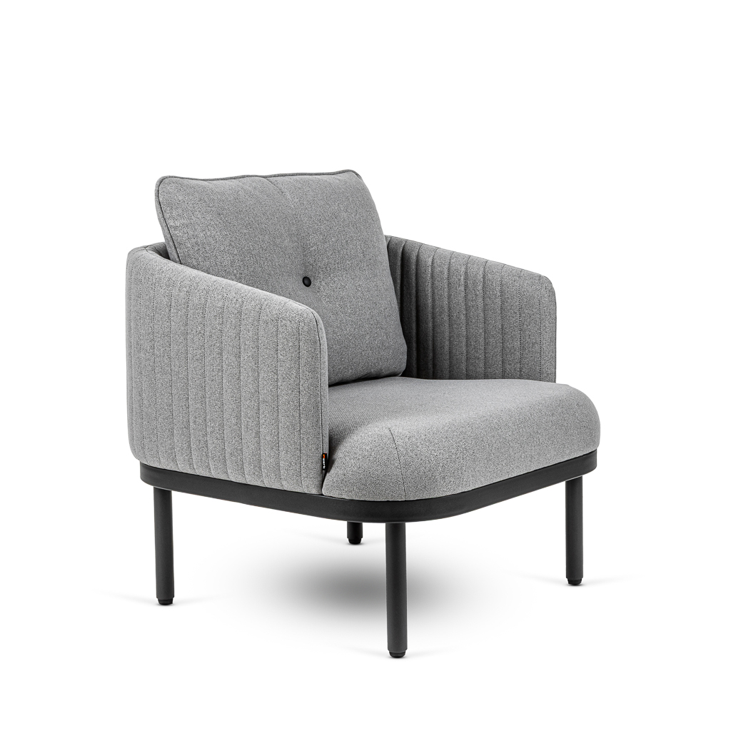 EcoLounge - Sessel, Dunkelgrau