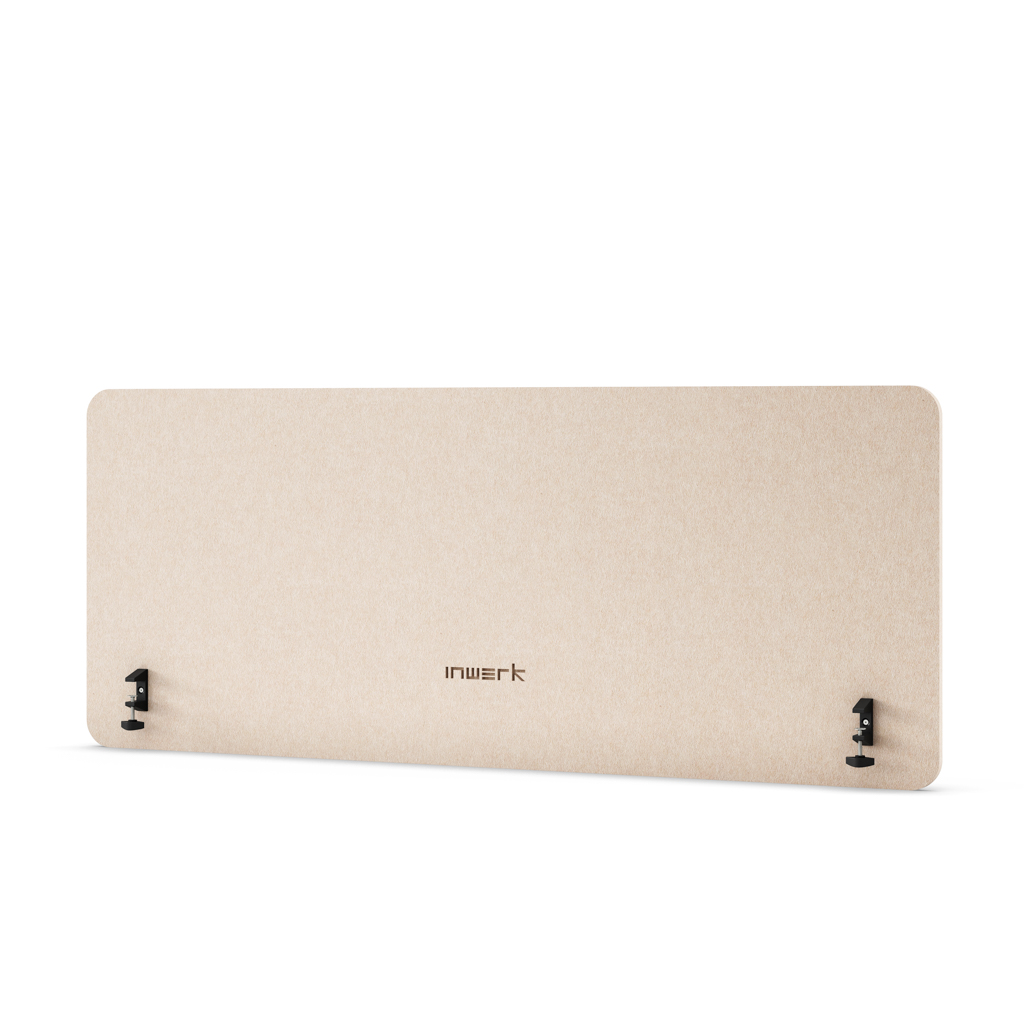 Akustik Tischtrennwand Akustix® pure Beige 160x65