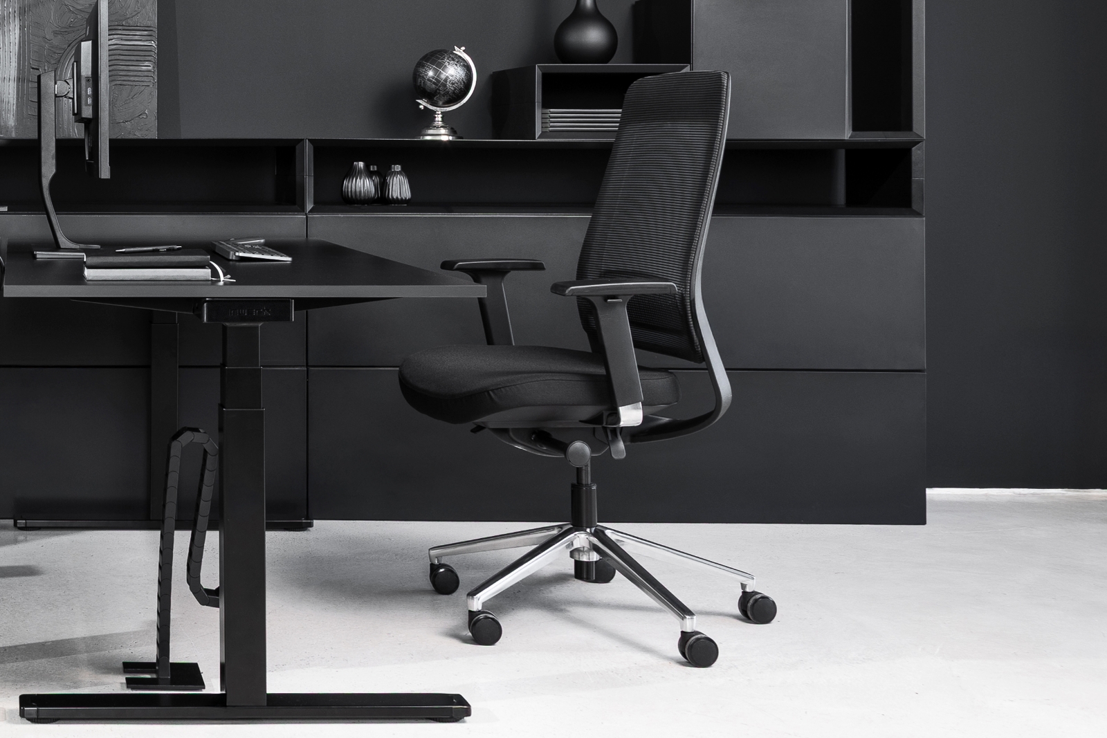 Inwerk Teamo® Original - Ergonomischer Bürostuhl, Schwarz