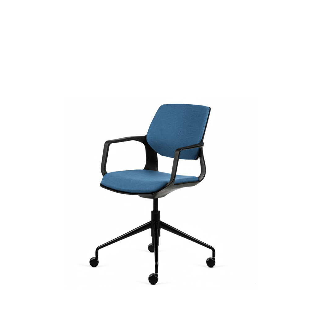 Konferenzstuhl Inwerk Teamo® Convo Blau/Schwarz