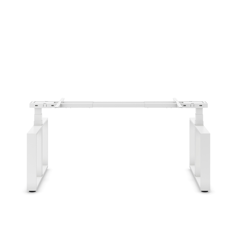 Höhenverst. Tischgestell Masterlift® Flex Loop-Edition, Stahl Rechteck, Weiss