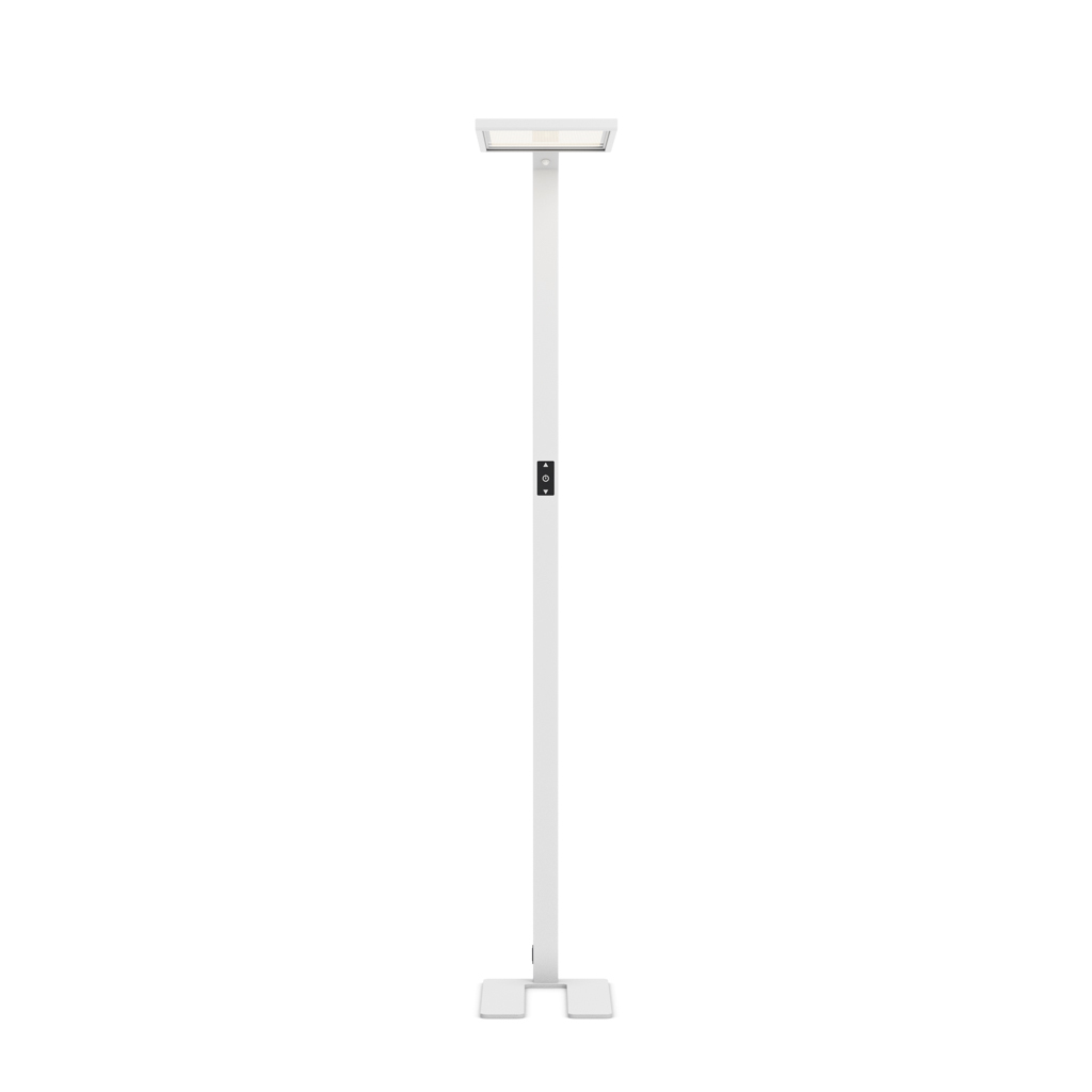 LED Büro Stehleuchte Lumer®, Sensor, Dimmer, 4000K Weiss