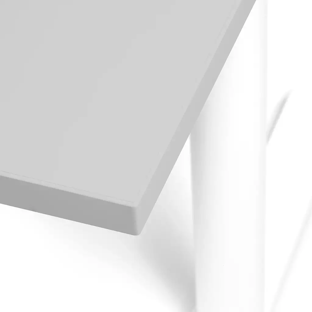 Tischplatte gerade Ecken, Lichtgrau 160x80