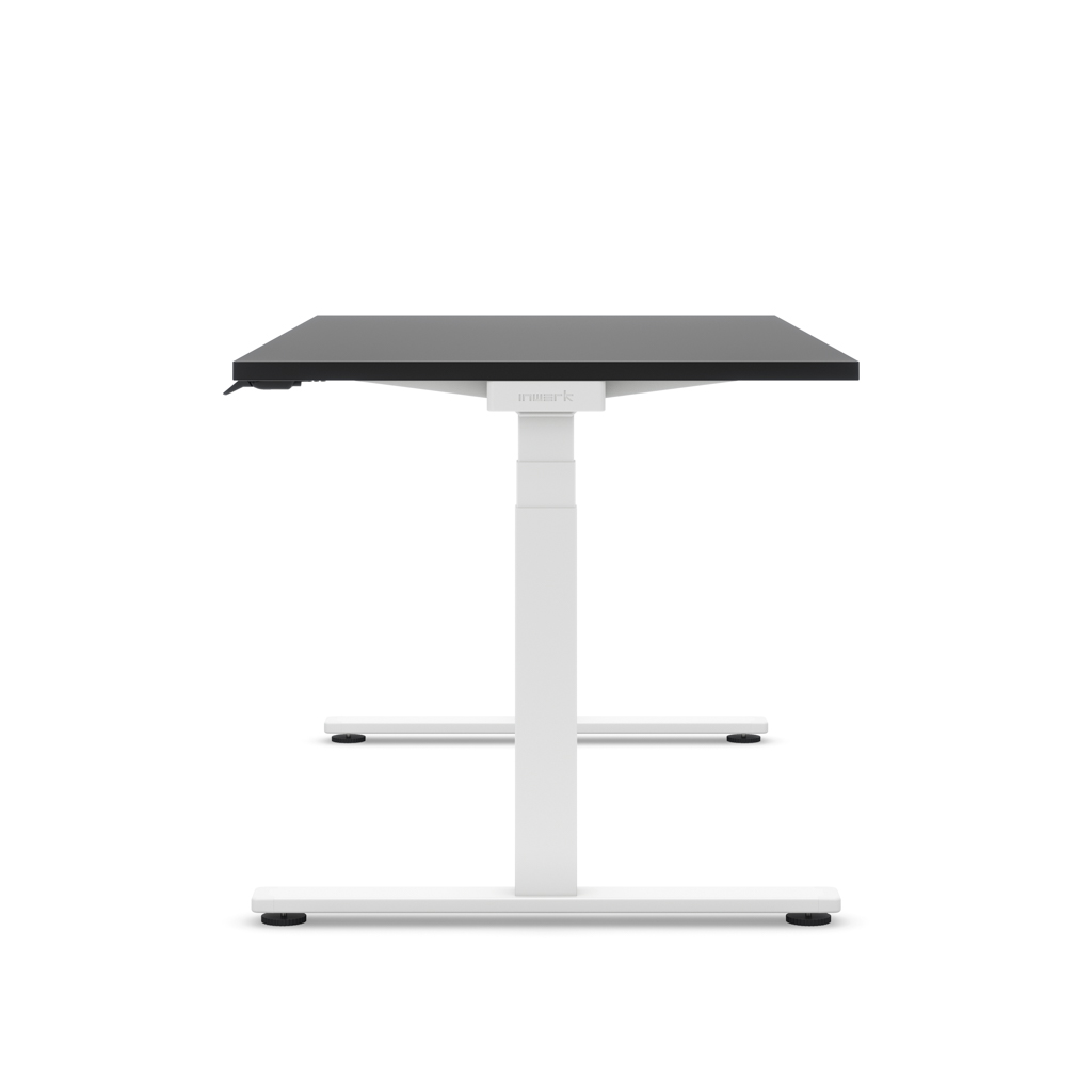Höhenverstellbarer Schreibtisch Masterlift® Flex Light, Schwarz Dekor/Weiss 180x80