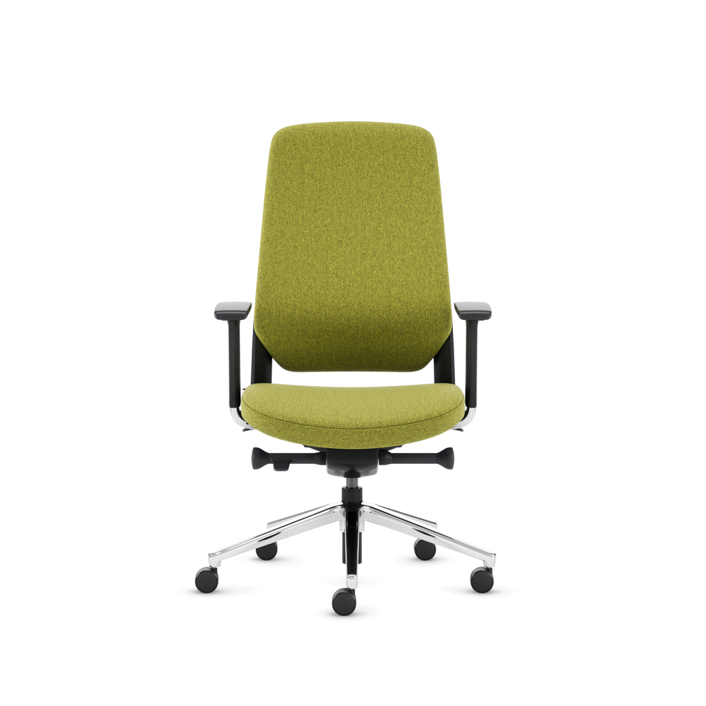 Teamo® Plush - Ergonomischer Bürostuhl, Vollpolster, Schwarz/Grün