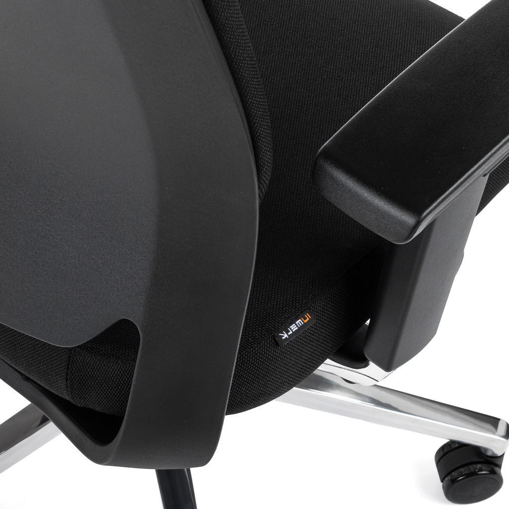 Teamo® Plush - Ergonomischer Bürostuhl, Vollpolster, Schwarz