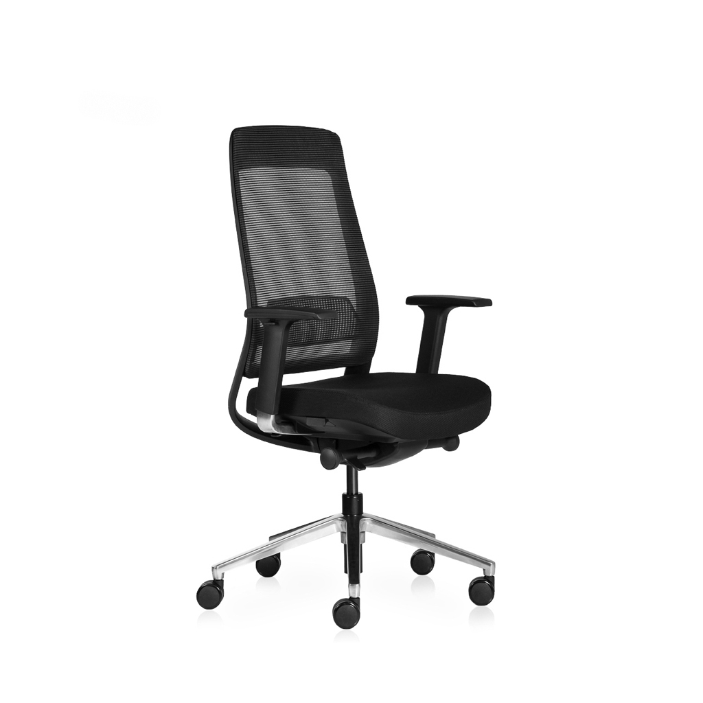 Inwerk Teamo® Original - Ergonomischer Bürostuhl, Schwarz