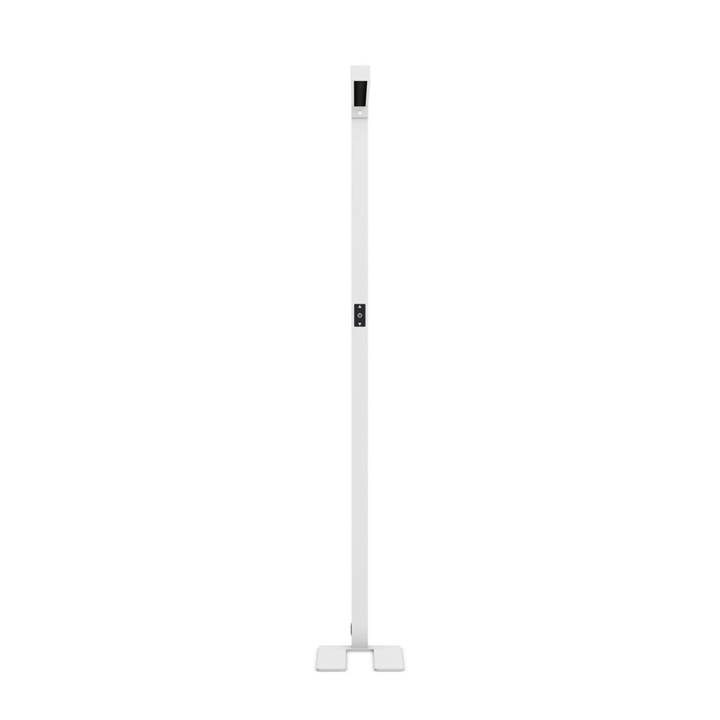 LED Büro Stehleuchte Lumer® Slim, blendfrei, Sensor, Dimmer Weiss