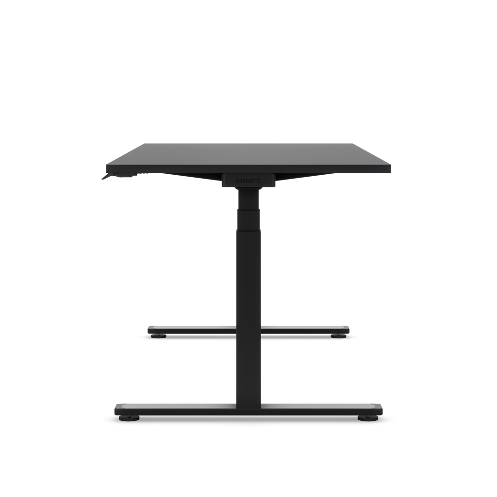 Höhenverstellbarer Schreibtisch Masterlift® Flex Basic, Schwarz Dekor/Schwarz 180x80