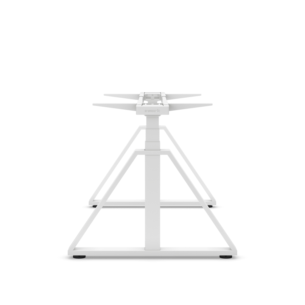 Höhenverst. Tischgestell Masterlift® Flex Loop-Edition, Stahl Trapez, Weiss