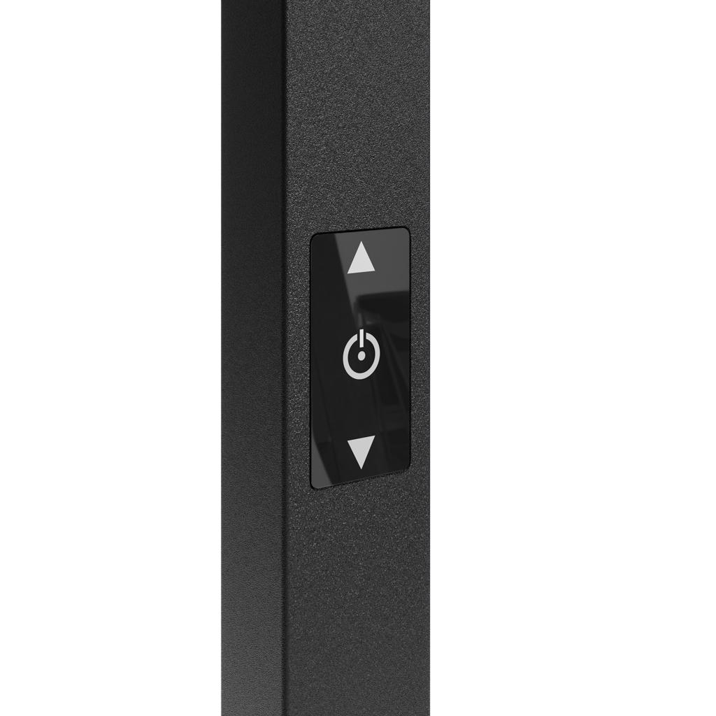 LED Büro Stehleuchte Lumer® Slim, blendfrei, Sensor, Dimmer Schwarz