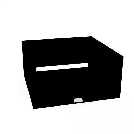 Masterbox® B 40 x H 20 cm offen, Schwarz