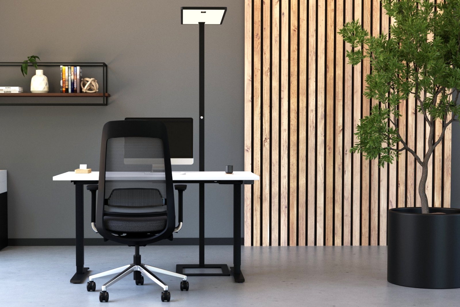 Inwerk Teamo® Original - Ergonomischer Bürostuhl, Schwarz