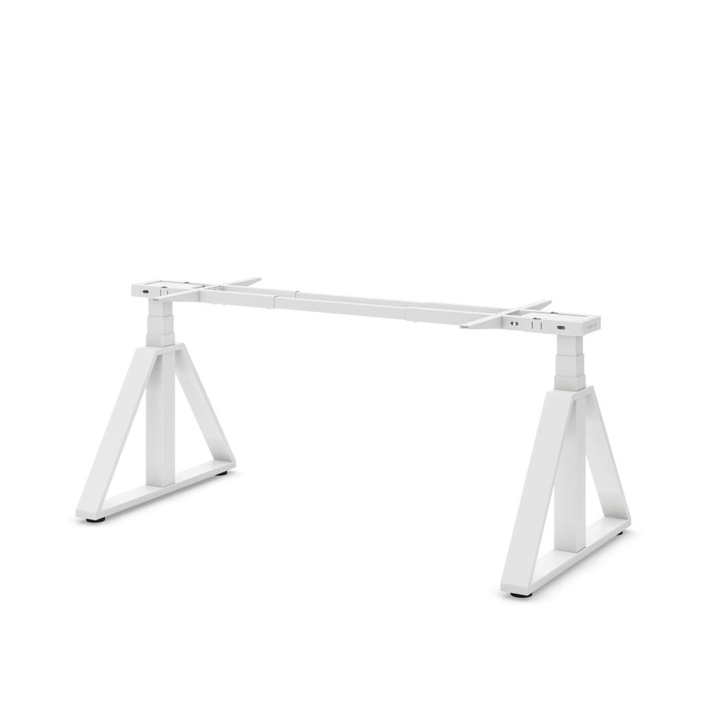 Höhenverst. Tischgestell Masterlift® Flex Loop-Edition, Stahl Trapez, Weiss