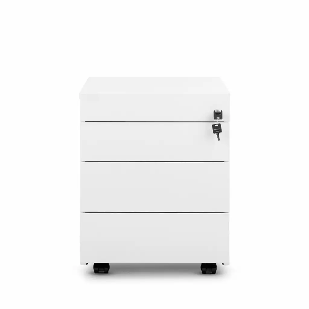 Büro-Rollcontainer SQ Inwerk, Weiss